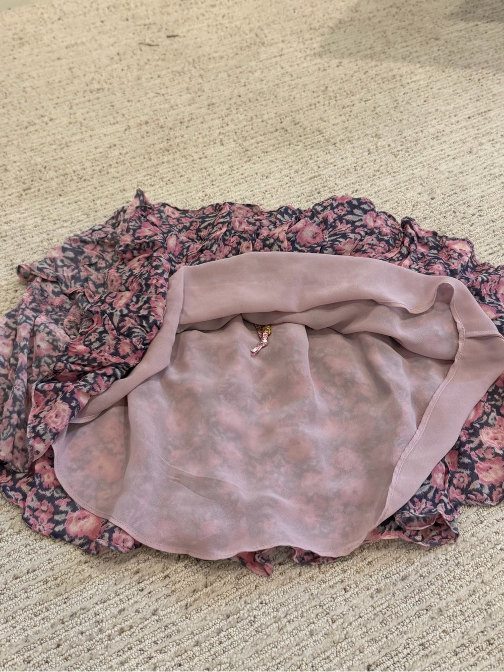 💐LOVESHACKFANCY💐 RUFFLE FLORAL SKIRT - Picture 2 of 3